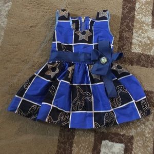 African print baby dress